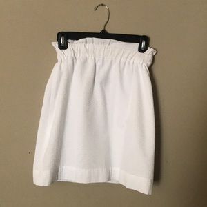 Lauren James White Seersucker Skirt